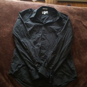 Men's black dress shirt